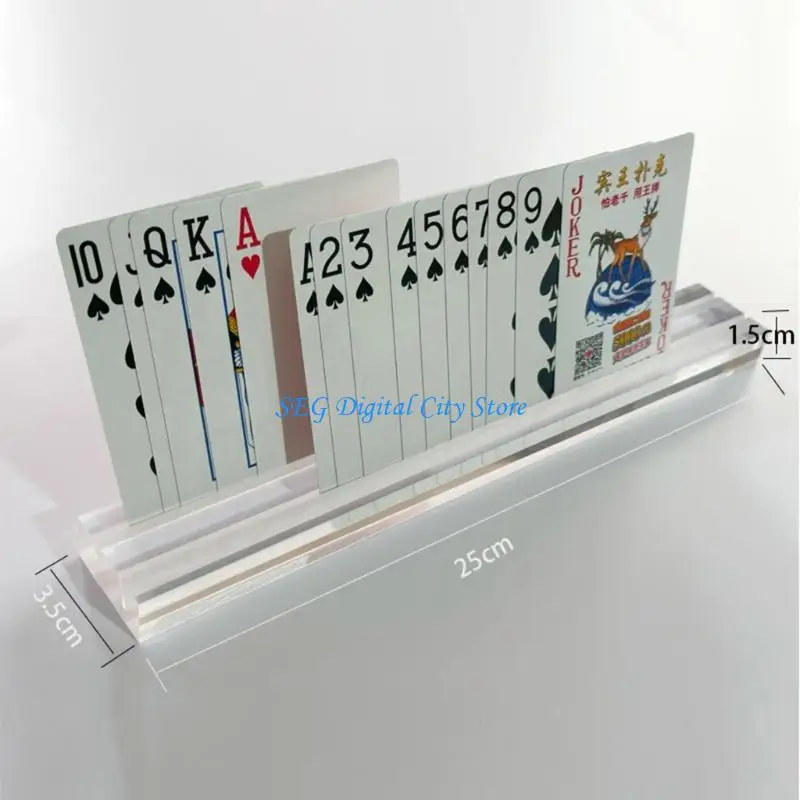 U75B 4pcs Acrylic Gaming Accessories Holds Multiple Cards For Enhances Gameplay