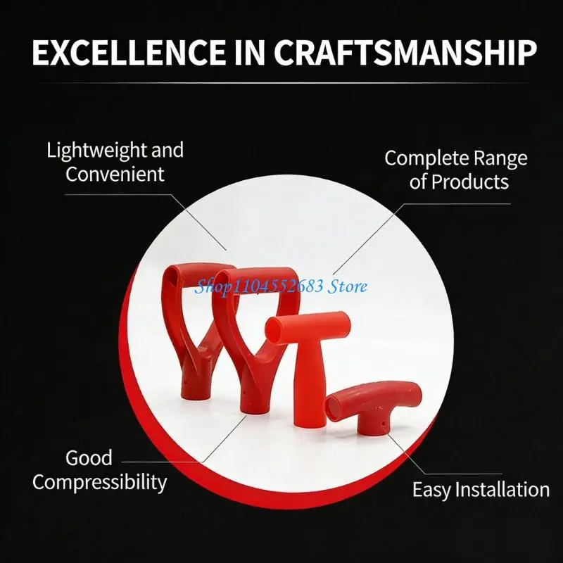 

Y6GD PVC Plastic Shovel Handle Nonslip Design Spade Handle Accessory For Firm Grip