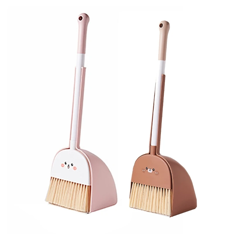 

Practical Interactive Toddler Cleaning Set Small Brooms Dustpan for Kids