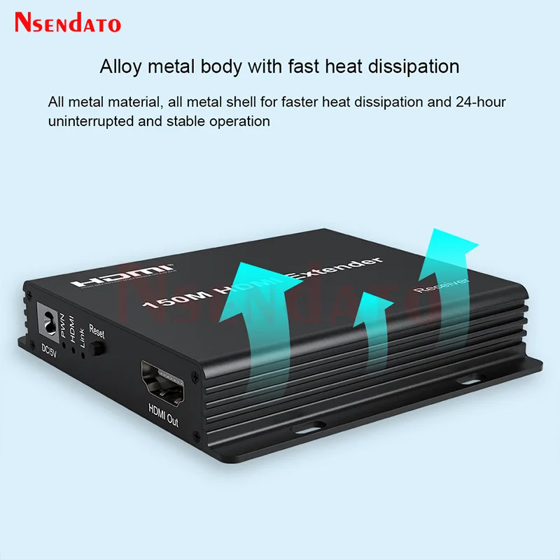 Удлинитель HDMI 150 м 1080P через Cat5e/6 HDMI-Ethernet Удлинитель HDMI аудио-видео передатчик и приемник комплекты для ТВ-ПК