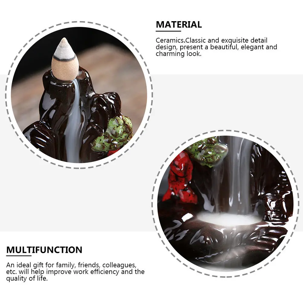

Holder Incense Burner Bowl Hanging Natural Smoke Home Decoration Ceramic Aromatherapy