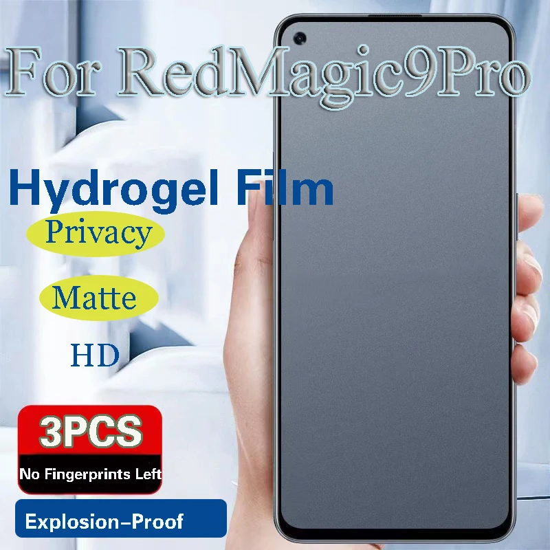 RedMagic9Pro + Protector de pantalla de privacidad para RedMagic 9Pro, película de hidrogel mate, RedMagic9ProPlus, Full Soft HD, Anti Peeping