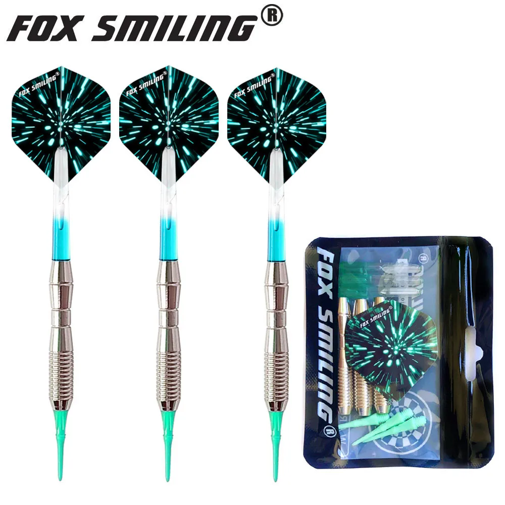 Fox Smiling 3PCS 18g Soft Darts mit Nylon-Dartspitzen und Schaffen – Detail 14