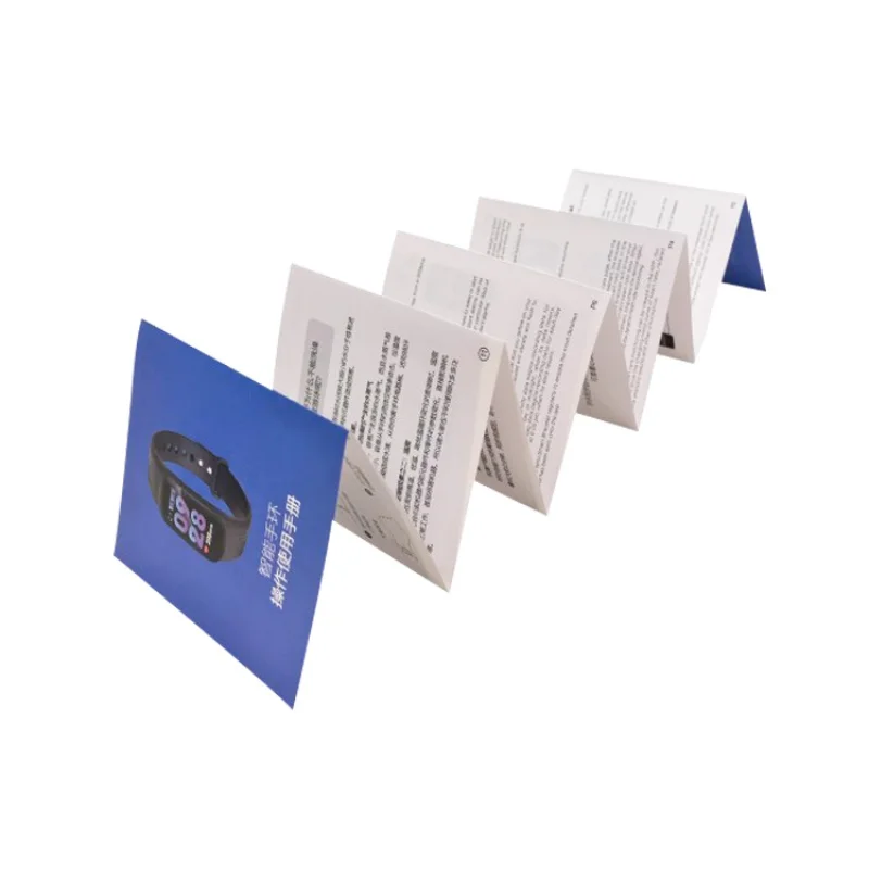 custom.Custom paper printed instruction folding leaflet die cut brochure manual