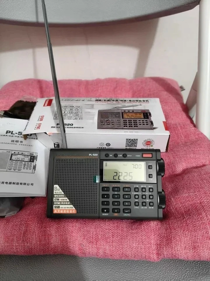Портативный многодиапазонный приемник 2026 PL-520 SSB DSP с синхронным обнаружением FM MW SW LW, ETM+ и 850 памятными местами для путешествий