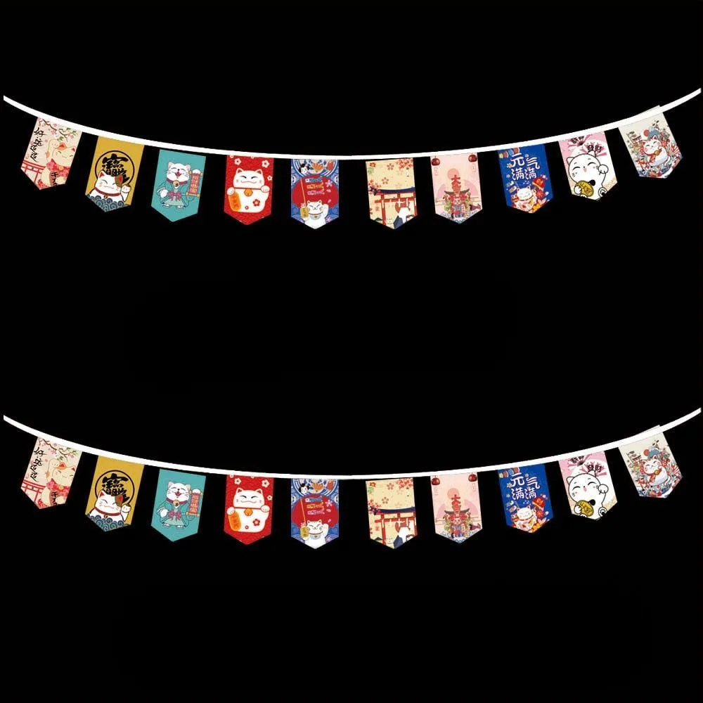 Hot Pot Sushi Japanese Hanging Flag Sashimi Ramen Cuisine Cultural Bistro Decorative Banner Japan Small Colored Flag Bistro