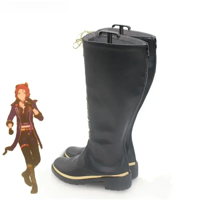 [Personalizzato] Ensemble StarsTrickstar Isara Mao Scarpe Cosplay Gioco Anime Gioco di ruolo Prop Halloween Carnevale Festa Stivali in pelle PU
