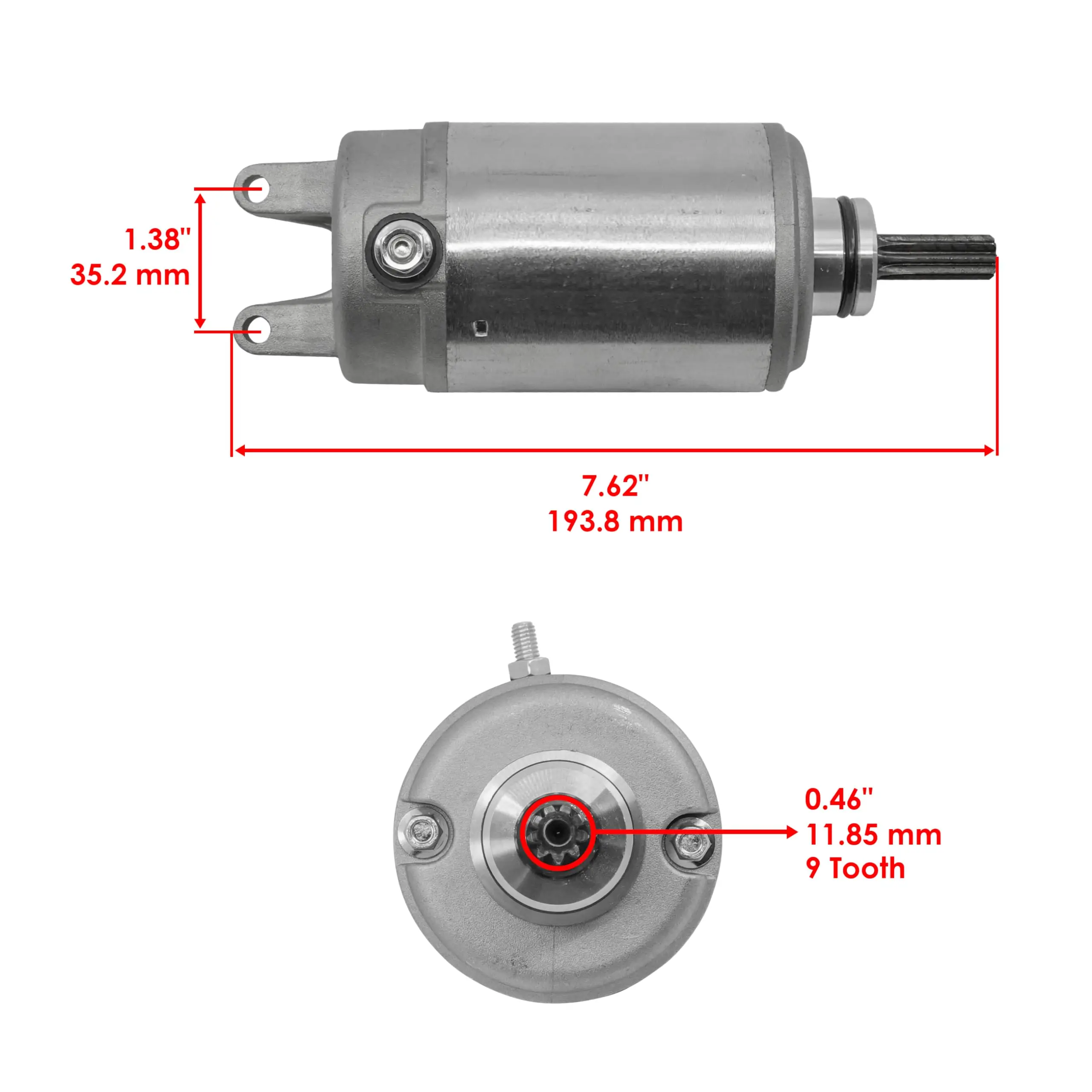 31100-15H21 Motorcycle Starter Motor Compatible with Suzuki GSX1300BK B-KING GSX1300R GSX1300RR HAYABUSA Motos OEM: 31100-15H20