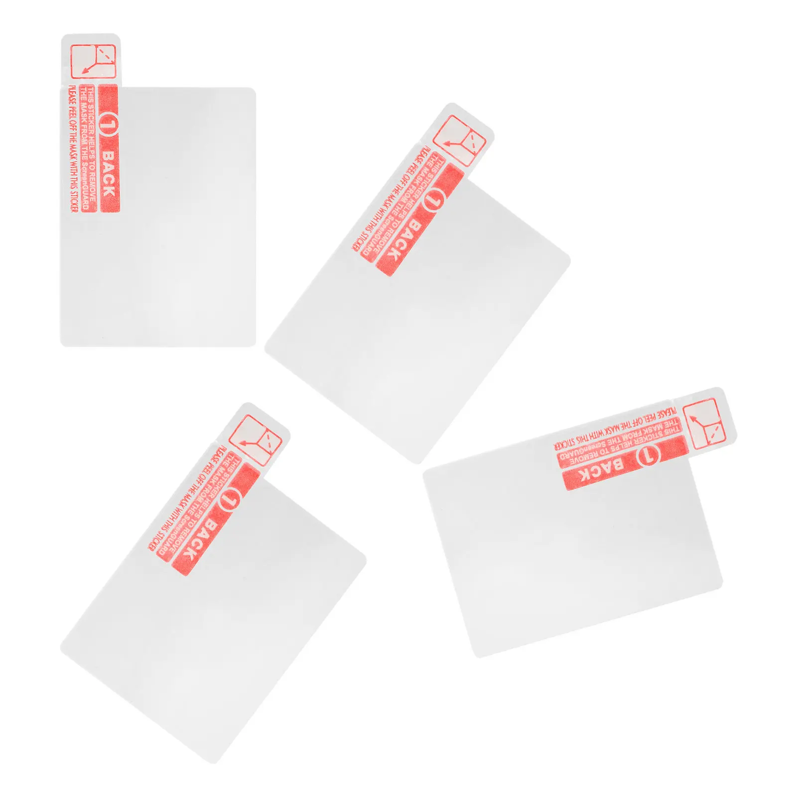 4Pcs Intercom Screen Protector Tempered Glass Clear Film Easy Installation Safe Rounded Edges Walkie Talkie Shield