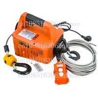 220V/110V Hoist Lifting Tool 500KG Load Portable Electric Winch Traction Hoist Manual/Remote Control/Wire Control Electric Hoist