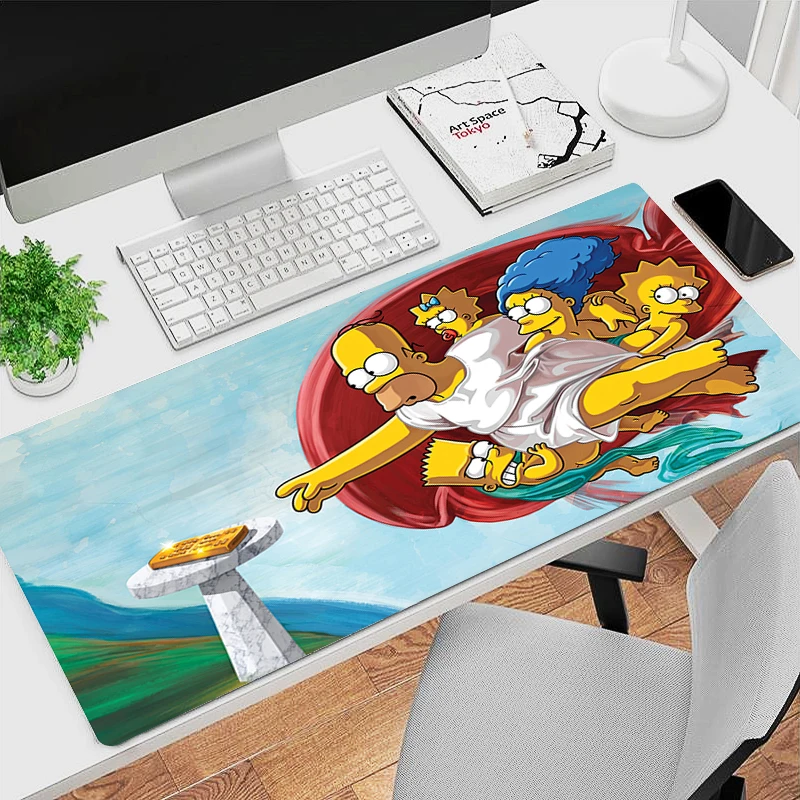 

Cartoon The Simpsons Mouse Pad Computer Speed Gamer Cabinet Keyboard Rug Large Anime Desk Mat Laptop Gaming Accessories Mousepad