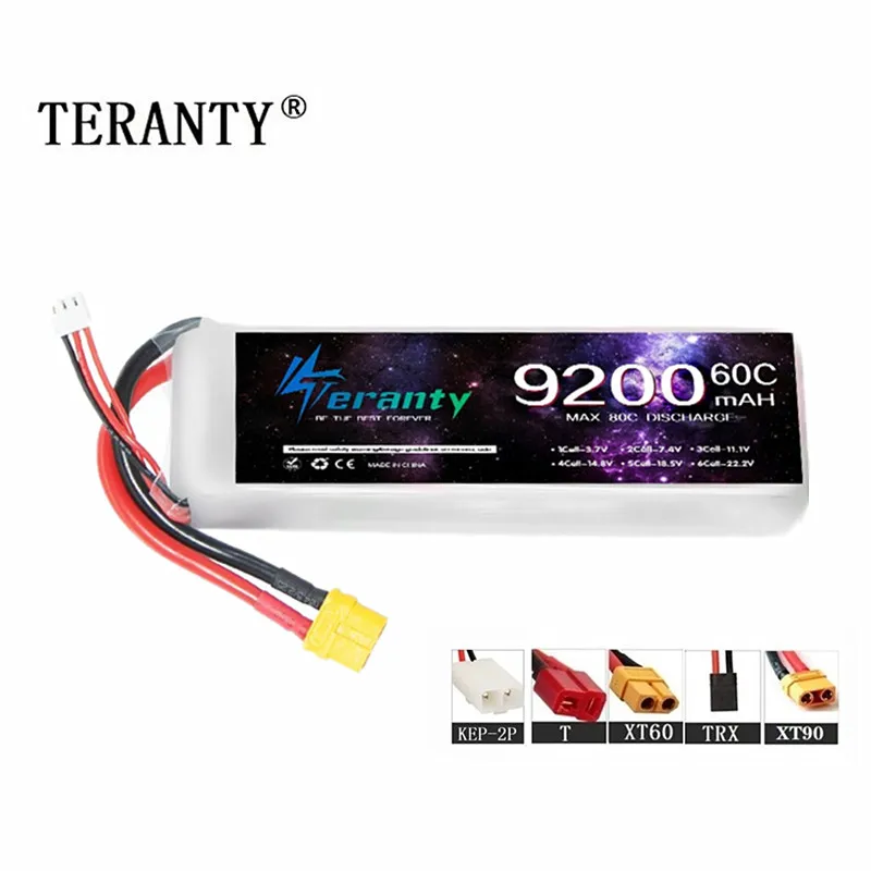 

TERANTY 7,4 v 9200mAh литий-полимерный аккумулятор 60C для радиоуправляемого квадрокоптера вертолета автомобиля лодки запчасти для Дронов 7,4 V 2S батарея T XT60 XT90