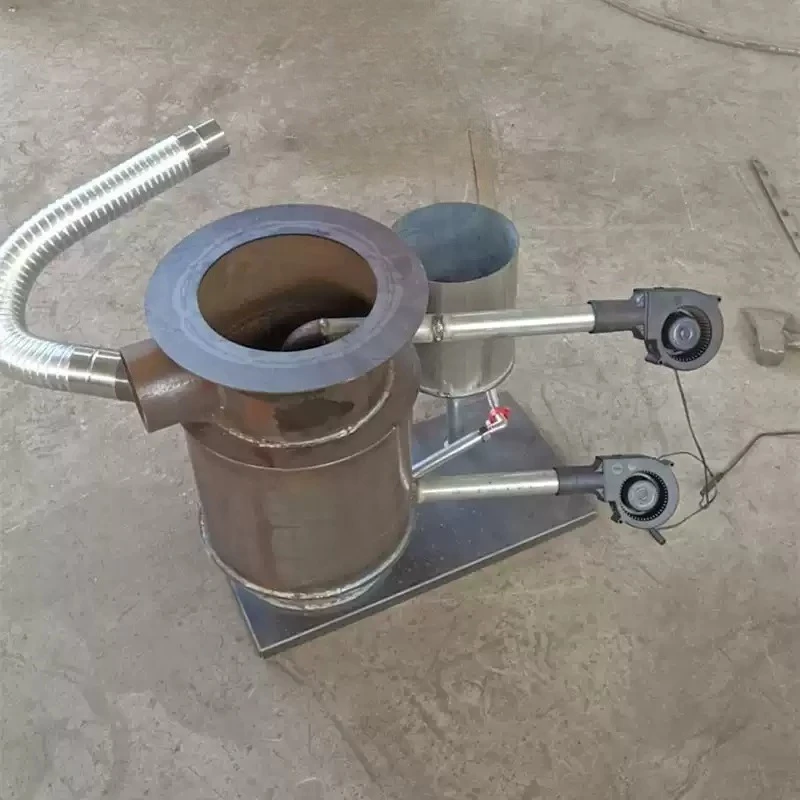 Fast Heating Waste Oil Vaporization Heater Double Layer Hot Air Circulation Furnace with Dual Fans Waste Motor Oil Recycling - view 2