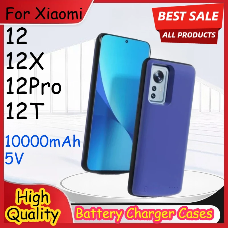 

For Xiaomi 12 12X 12Pro 12T 12Tpro 5V 10000mAh External Battery Charger Case Power Bank Mobile Phone Accessories