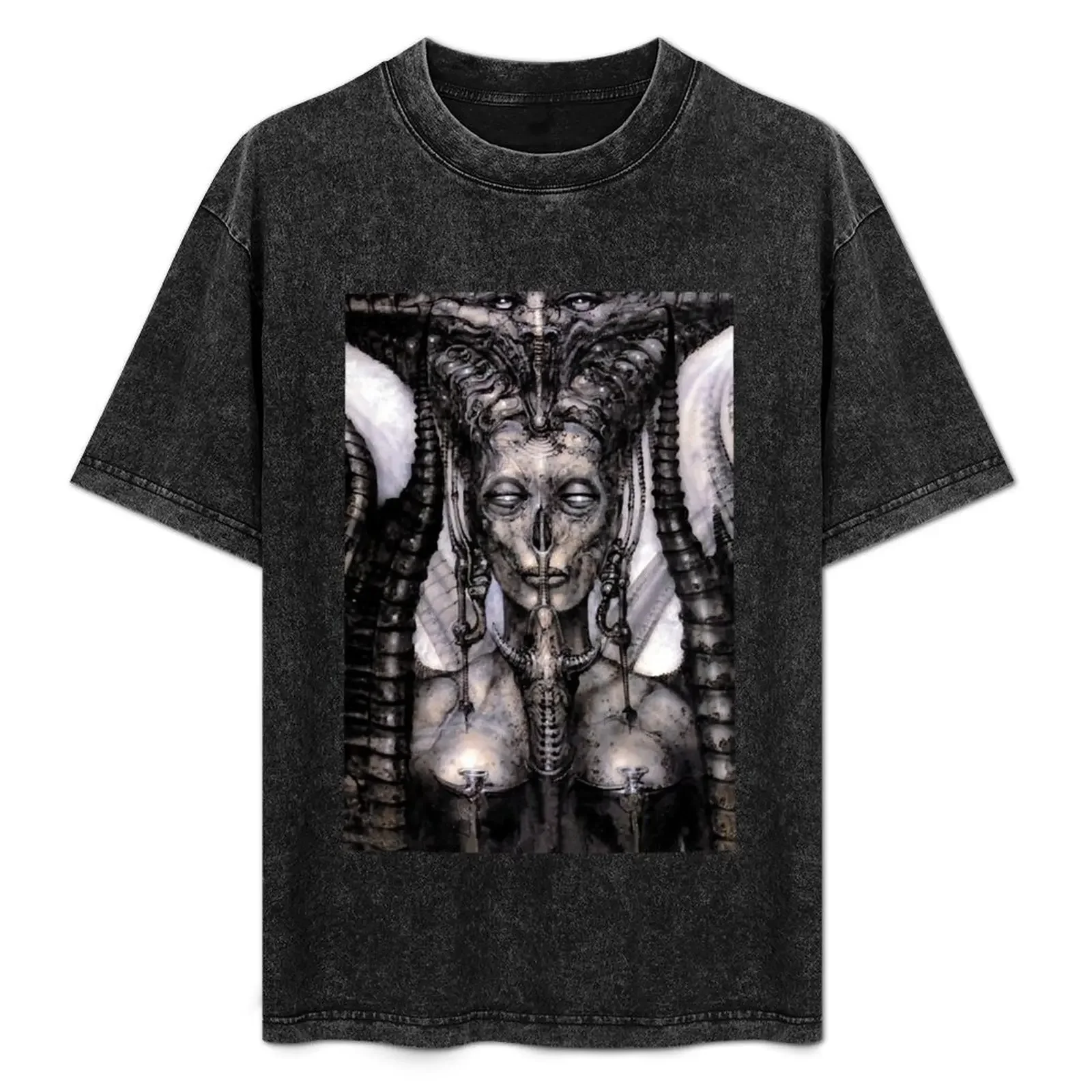 

HR Giger Lilith Steampunk T-Shirt vintage anime shirt Man t-shirt plus size clothes plus size tops mens t shirts top quality