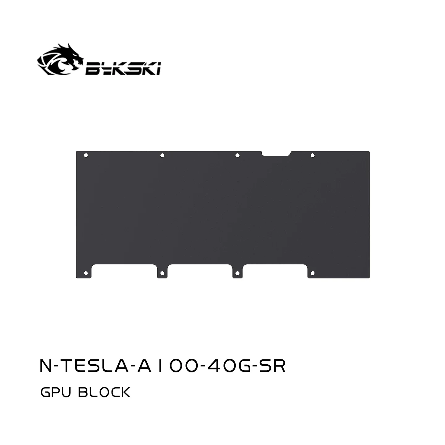 Bykski N-TESLA-A100-40G-SR GPU-Wasserblock für TESLA A30, A100 / NVIDIA CMP 170HX Grafikkarte / Kühlkupfer Vollmetall-Radiator