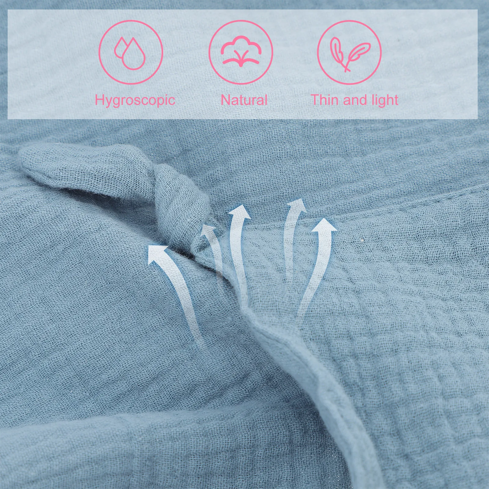 منشفة استرضاء لحديثي الولادة من القطن، بطانية أمان بتصميم أرنب كرتوني، لا تساقط، آمنة للأطفال الصغار #2