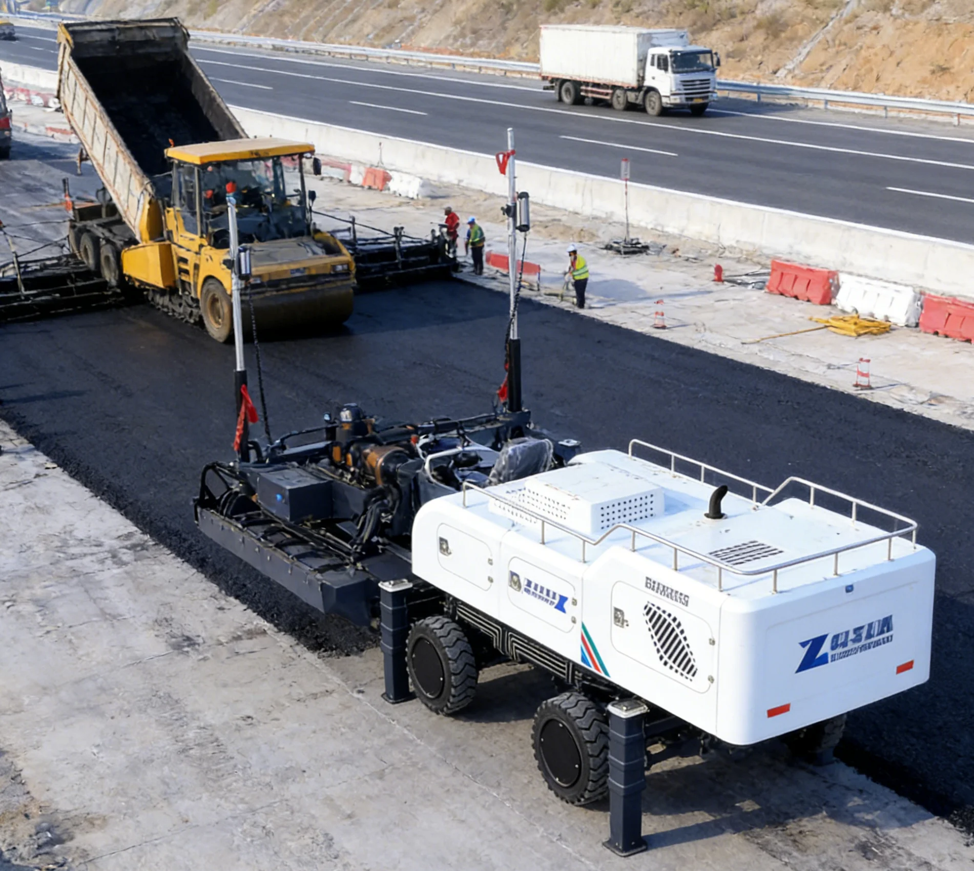 Customized High Efficiency Ride on Laser Screed Concrete Leveling Machine Industrial Vibrating Screed for Warehouses