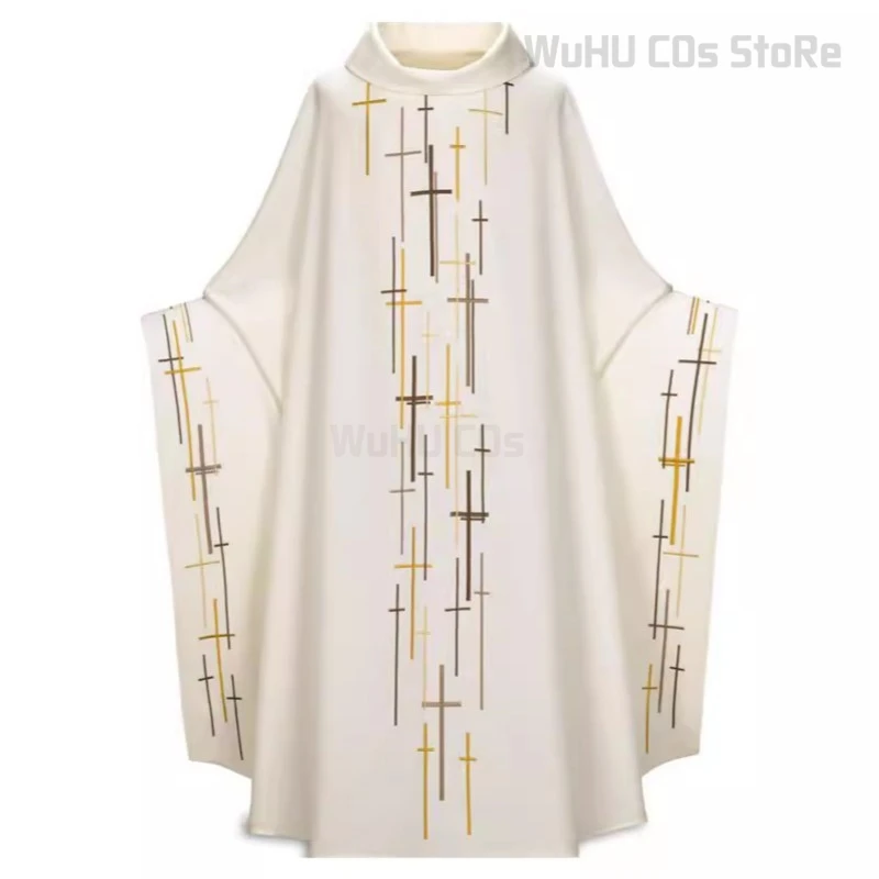 Средневековый костюм для косплея папа мёртый накидка среднего возраста черная накидка полный комплект молитвенные халаты церковная искусственная шаль