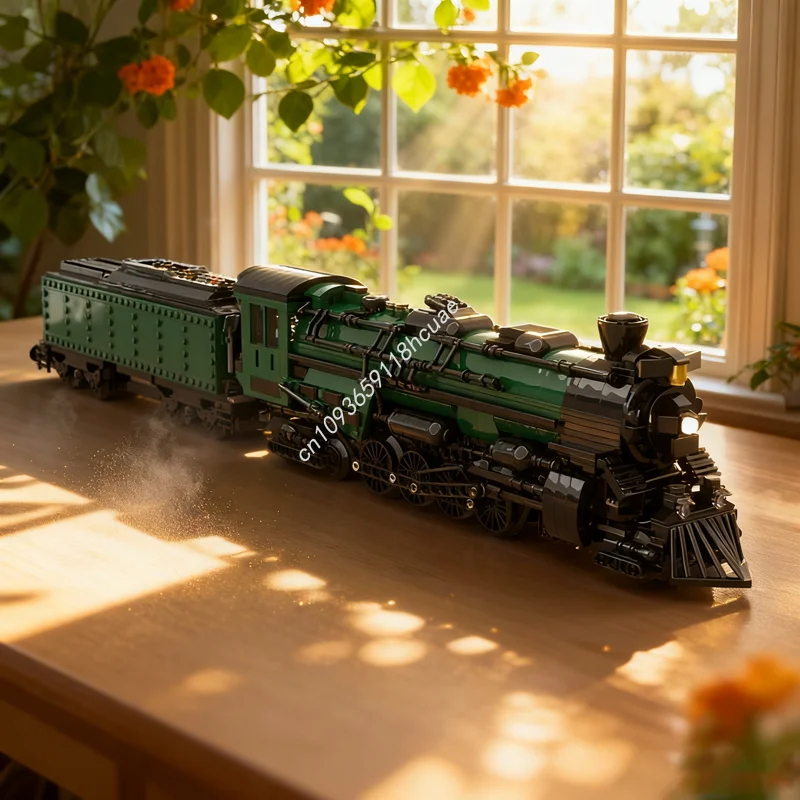 

1709 шт. MOC Pere маркет паровоз и модель строительных блоков архитектура игрушки «сделай сам» образование рождественские подарки кирпич дети