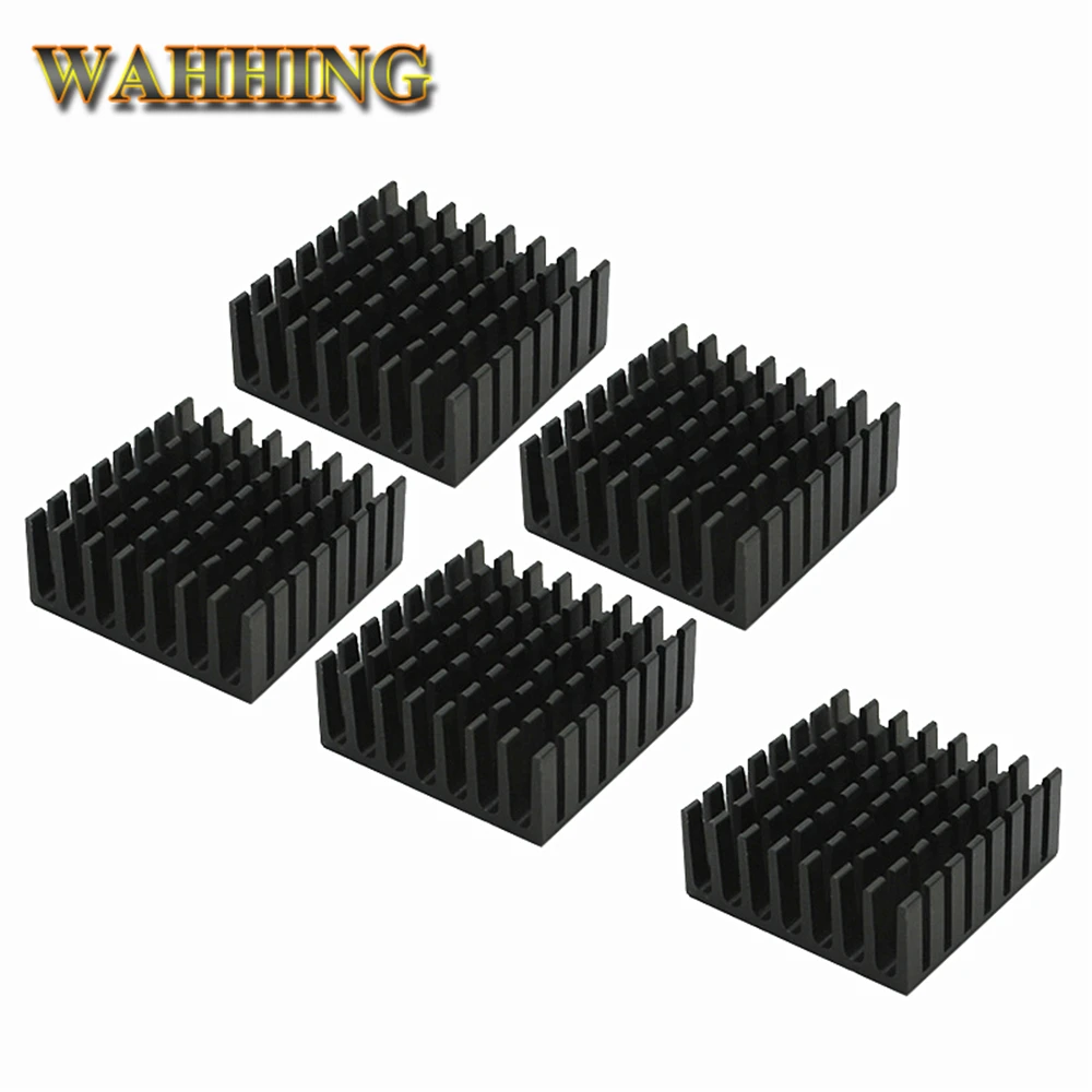 25*25*10mm 알루미늄 히트싱크 라디에이터 쿨러 전자 IC 칩 RAM MOS 냉각용 열전도 테이프 포함