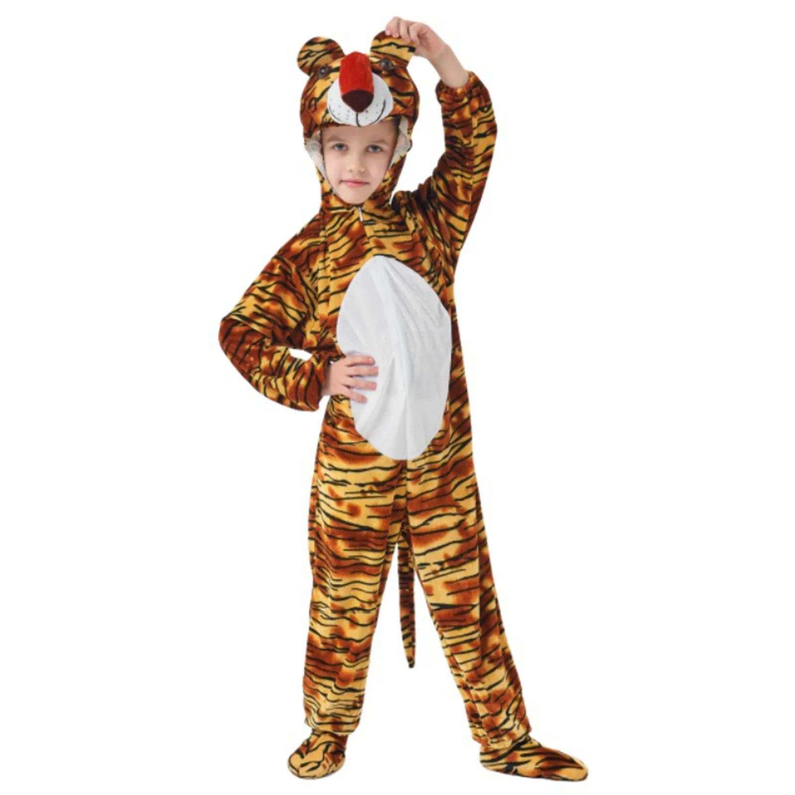 Children Jumpsuit Unicorn Onesies Pajamas Animal Tiger Wolf Costume Cartoon Anime Halloween Cosplay Costume Clothes for Kids