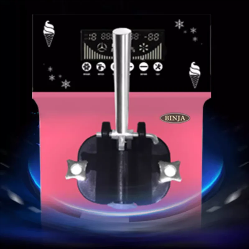 Single Head Soft Serve Ice Cream Machine Commercial Stainless Steel Ice Cream Maker For Snack Cart 17L / HW