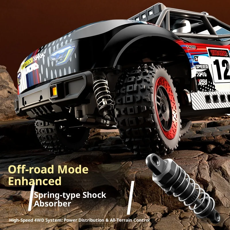 Новое поступление, масштаб 1:18, электрический радиоуправляемый автомобиль с дистанционным управлением, большая нога, имитация короткой карты, высокоскоростная модель игрушки для развлечений