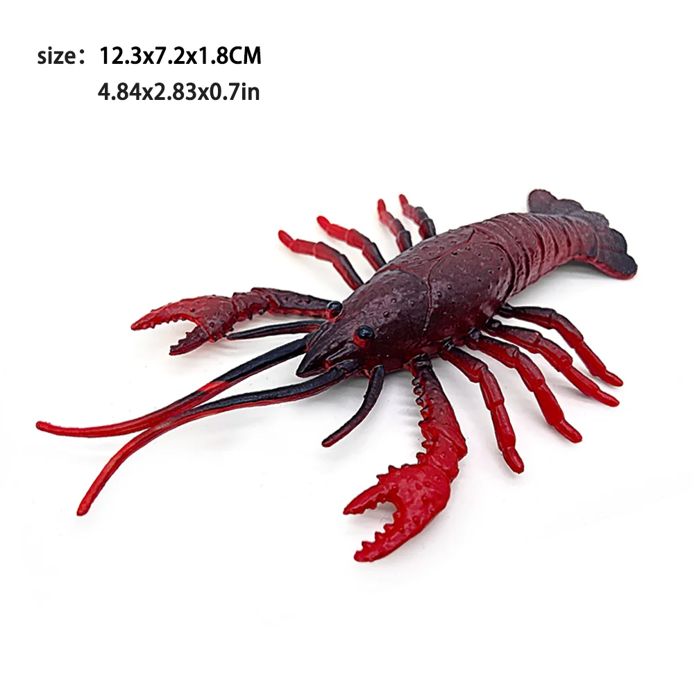 Ozeantiermodell: Seepferdchen, Seestern, Hummer, Krabbe, Hufeisen, Oktopus, Sägebisch, Manta-Strahlen, Strahlen, biologisches Unterwasserspielzeug – Detail 12