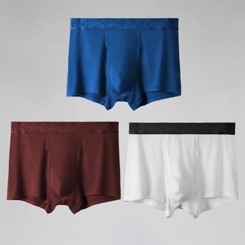 

5PCS Men's underwear men's style boxers men's shorts comfortable breathable youth boxers large size shorts