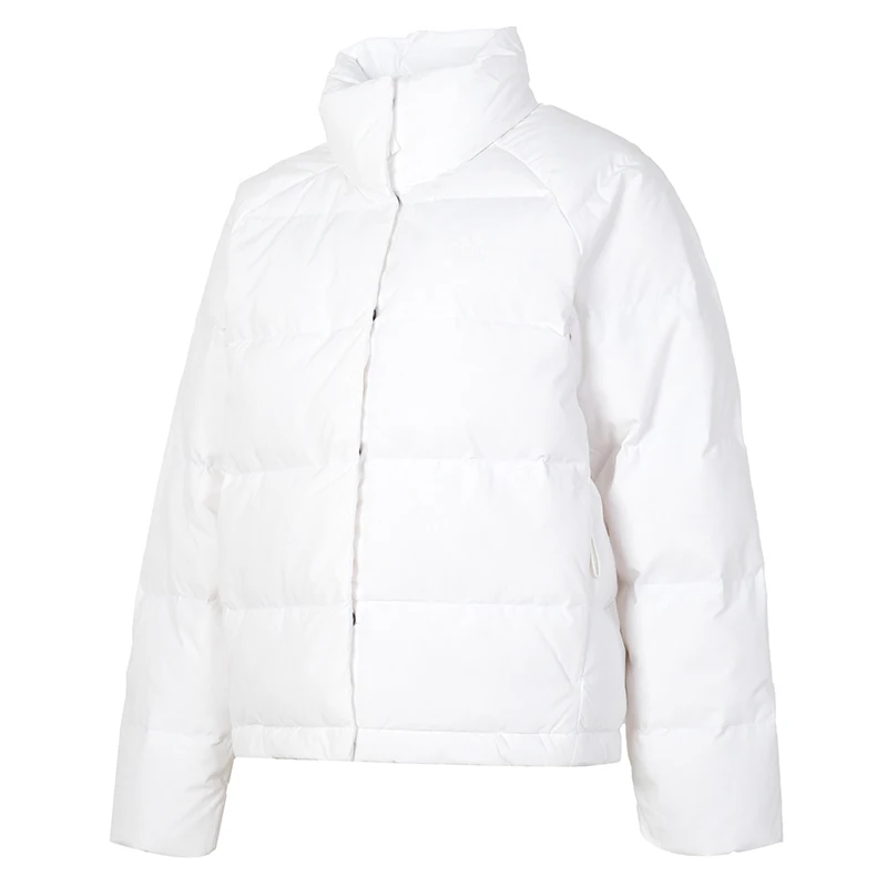 أديداس أسفل سترة المرأة شتاء دافئ 600 ملء السلطة أسفل سترة في الهواء الطلق فضفاض يندبروف سميكة الوقوف طوق سترة Ix8867