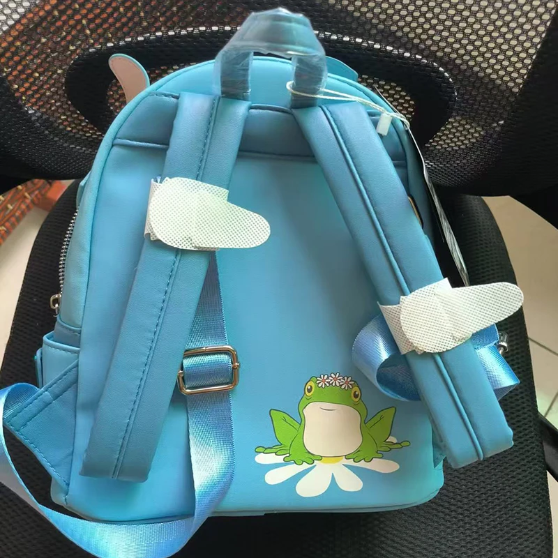 New Loungefly Disney Lilo & Stitch Spring Edition Mini Backpack Cartoon Blue Bag Outdoor Daisy Print Bag Student Backpack Gift