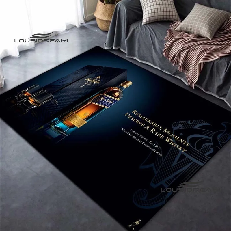 

Johnnie Walker whisky carpet and rug modern bar living room bedroom Large area soft carpet study porch bedside non-slip mat