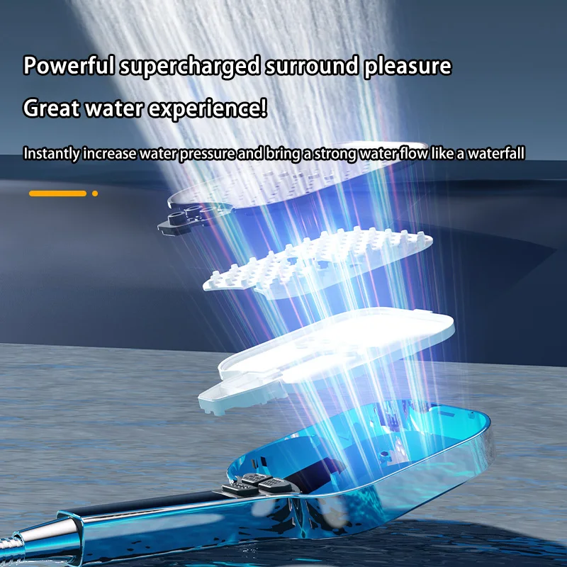 Xiaomi ارتفاع ضغط دش رئيس 3-وضع قابل للتعديل يده دش رئيس مفتاح واحد وقف توفير المياه اكسسوارات الحمام