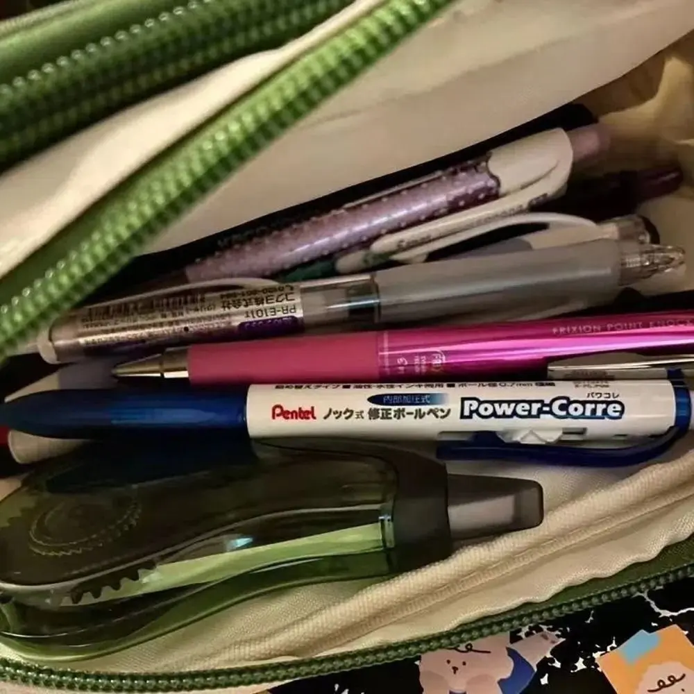 Portable 2 Layers Pencil Case Multi-functional Large Capacity Pencil Box Stationery Organizer for Student Gift