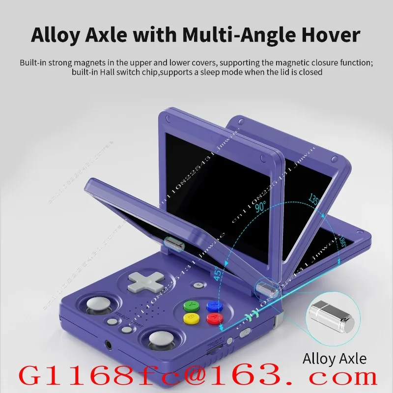 Suitable for RG34XXSP Dual Joystick Flip Folding Retro Handheld Game Console with Nostalgic Style