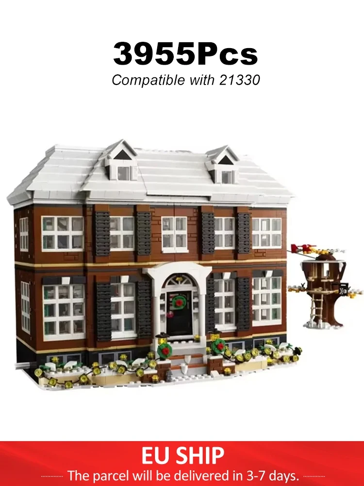 House Alone 3955 Stuks Bouwsteenspeelgoed Thuis Model Gemonteerde Bakstenen Speelgoed Jongens Volwassen Fancy Speelgoed Kerstcadeau Compatibel 21330 - afbeelding 2