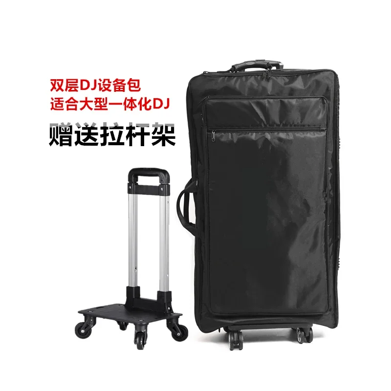 DJ ل XDJ-XZ Ddj-SZ 1000 400 DJ القرص مسجل حقيبة ظهر للكمبيوتر مريحة طبقة مزدوجة DJ حقيبة #5