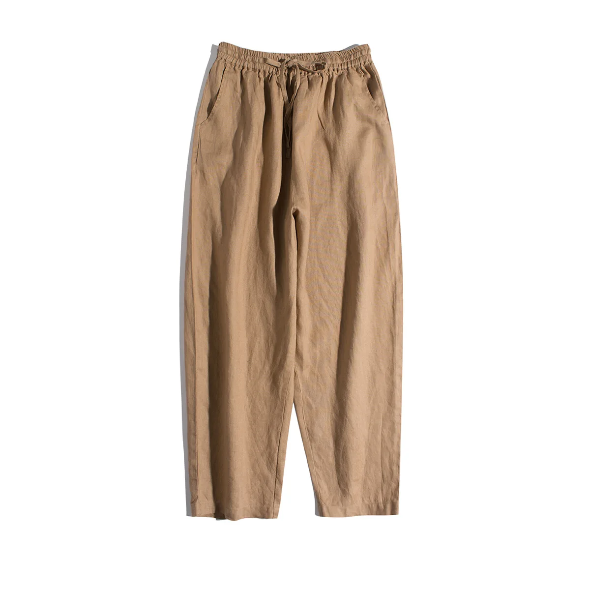

Dave&di Linen Casual Pants, Loose Fit And Slimming, Haren Pants, Japanese Style Artistic Cotton Linen Fabric Cropped Pants