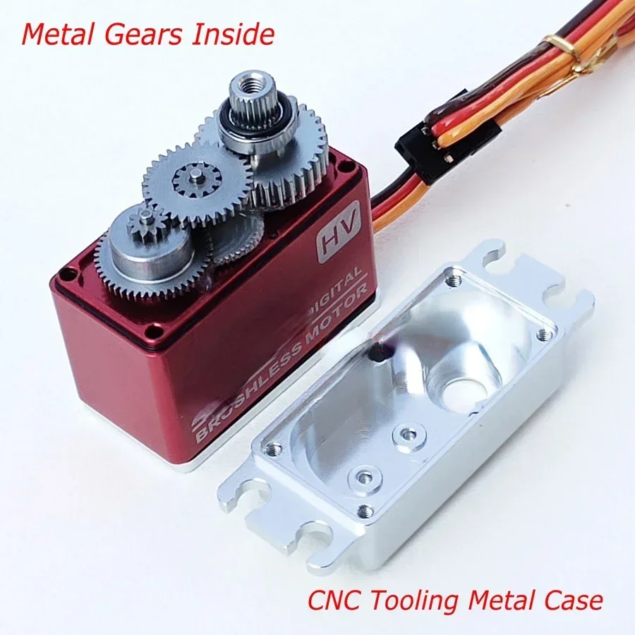 Hv7032mg 32kg Metal Large Torque 8.4V High Pressure Waterproof Digital Brushless Steering Gear Mechanical Arm Steering Gear