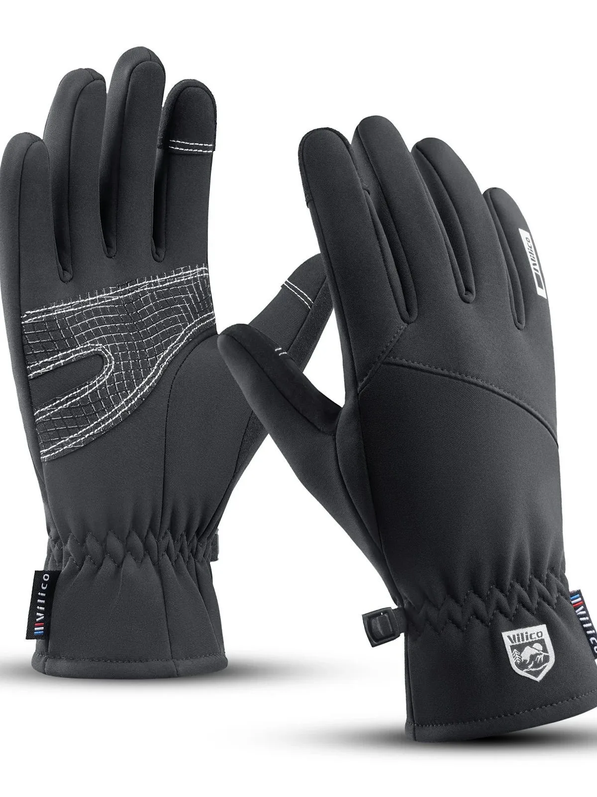 AliExpress Kyncilor Men Winter Waterproof Cycling Gloves Outdoor Sports Running Motorcycle Ski Touch Screen Fleece Gloves Non-slip Warm Full Fingers