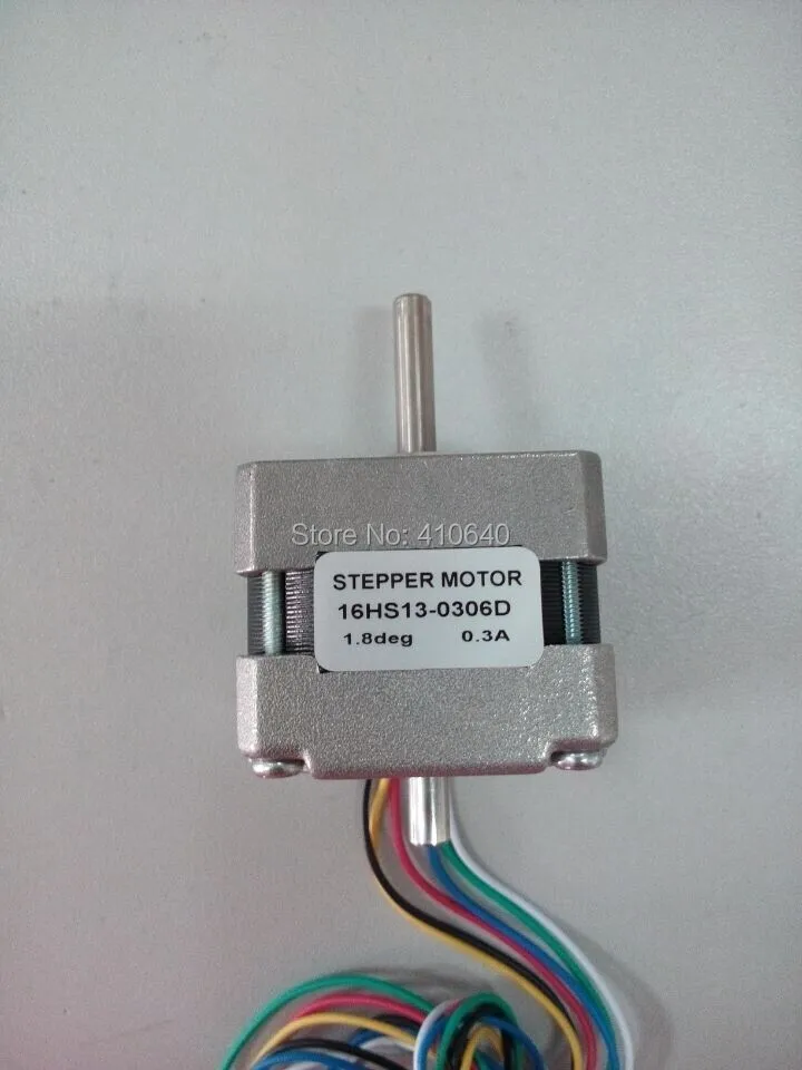 Double Shaft FREE SHIPPING stepper motor 16HS13-0306D  L 34 mm Torque 1300 g.cm  Nema16  with 1.8 deg  0.3 A