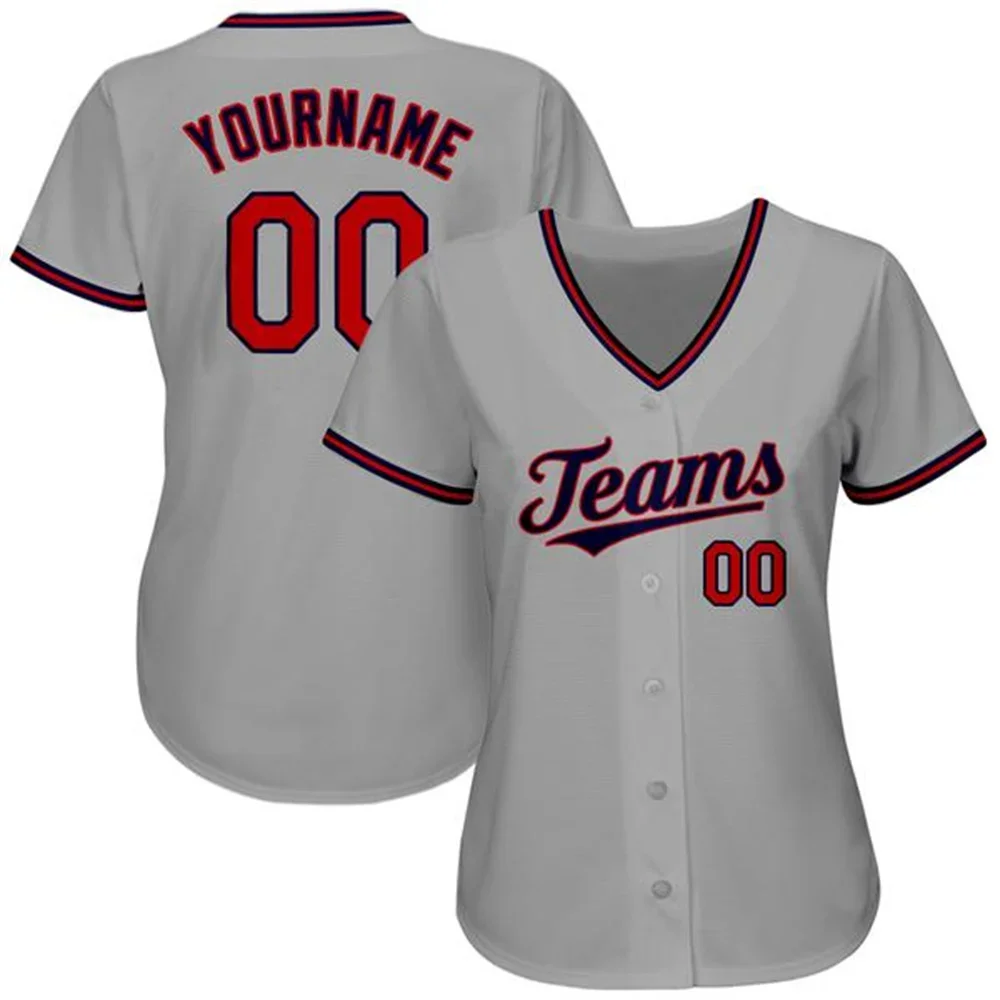 Custom Baseball Jersey Full Sublimated Team Name/Numbers Make Your Own Button Down Tee Shirts Women Softball Uniform Outdoors