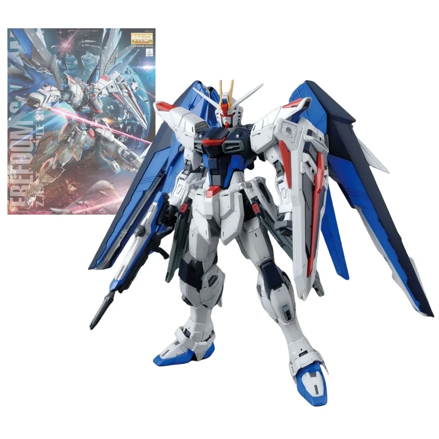 

Bandai Mg 1/100 Gundam Seed Zgmf-X10A Freedom 2.0 Plastic Model Cool Gift Mecha Warrior Figure Educational Toy