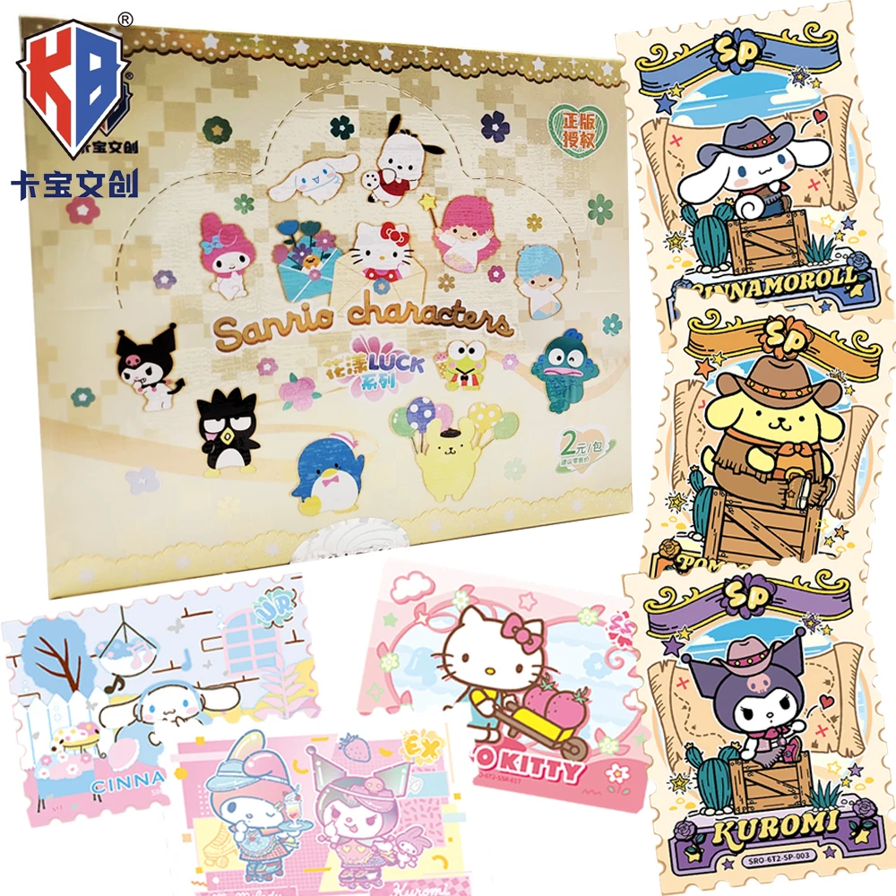 

Genuine Kabao Sanrio Collection Cards Booster Box Lovely Characters Anime Surprise Luck Limited Hidden Cards Bpys Girls Gifts