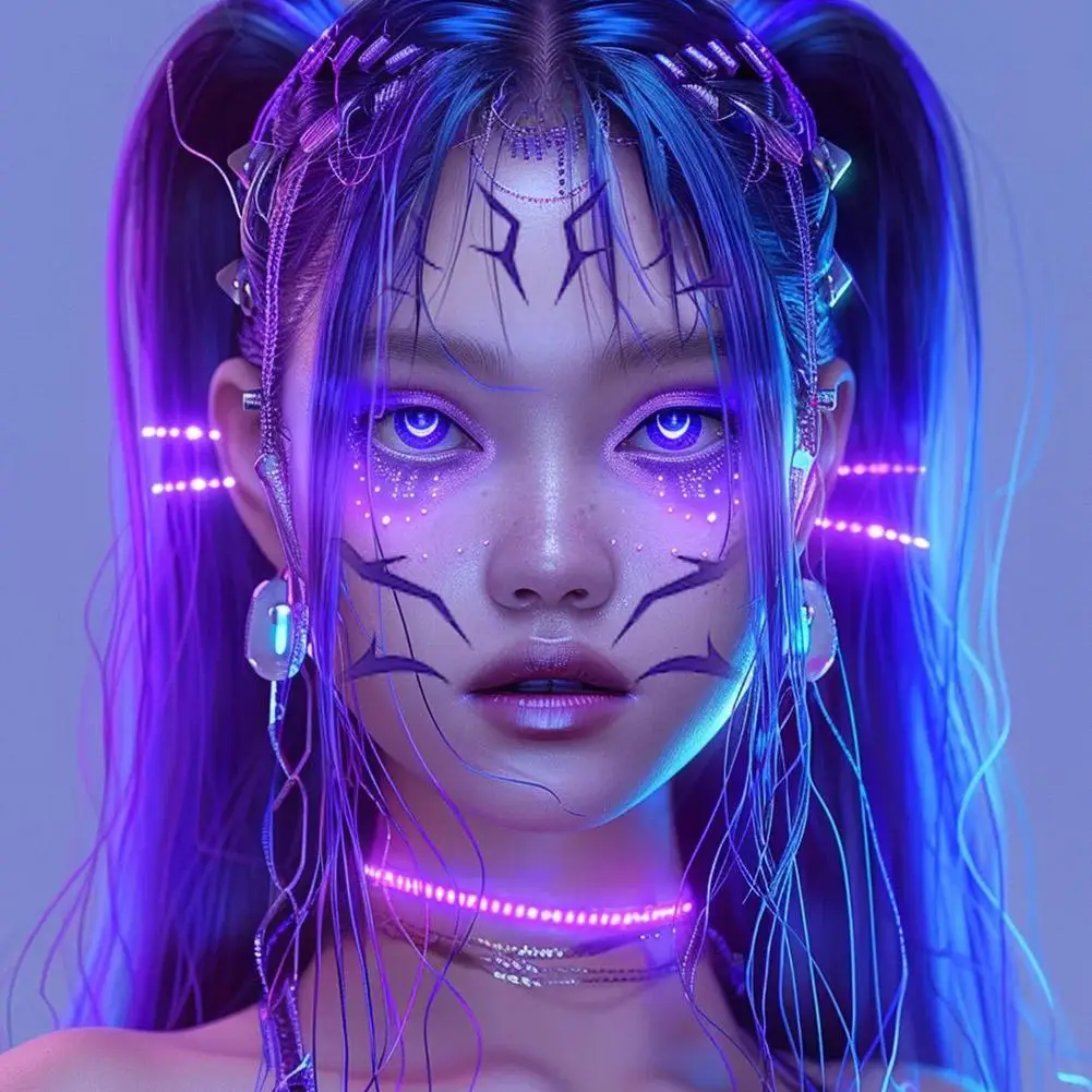 أنيمي KPop شيطان الصيادين رومي تأثيري الدعامة الوشم ملصق رومي كانغ الوشم ملصق شيطان ملصق هالوماس حفلة الكبار الدعامة