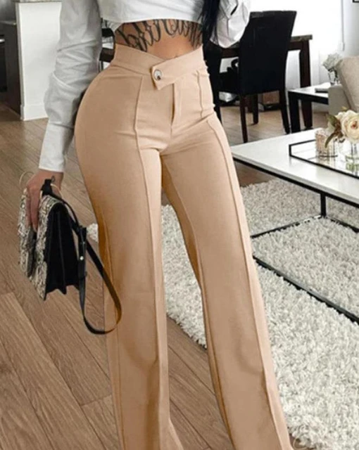 Pantalones de moda fashion cintura alta