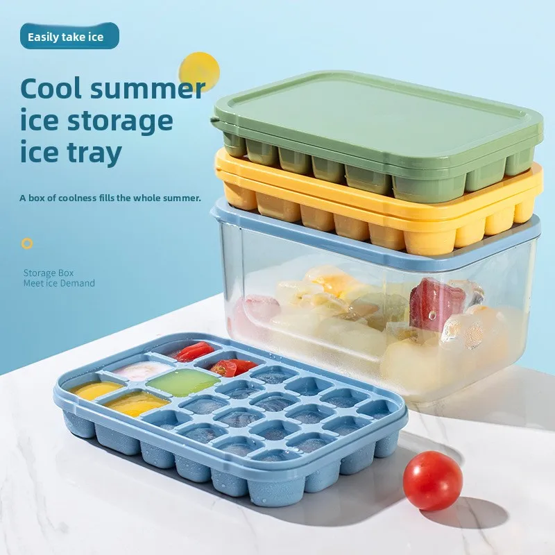 

Silicone Ice Cube Tray 22 Cavity Square Mold BPA Free Easy Release Ice Maker for Whiskey Cocktail Party Kitchen Bar Accessories