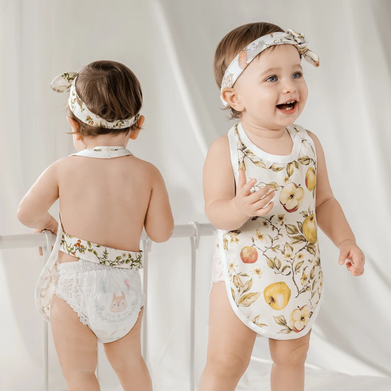 

OUYUN Baby Belly Band Tummy Warmer Wrap, Summer Thin Bamboo Cotton Gauze, Newborn Infant Waist Protector, Unisex