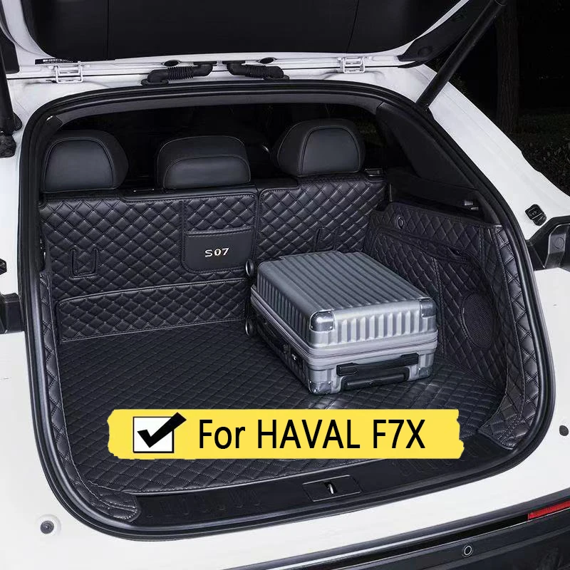 

Коврик в багажник автомобиля из искусственной кожи на заказ для HAVAL F7X 2019 2020 2021, коврик для багажника, автомобильные аксессуары